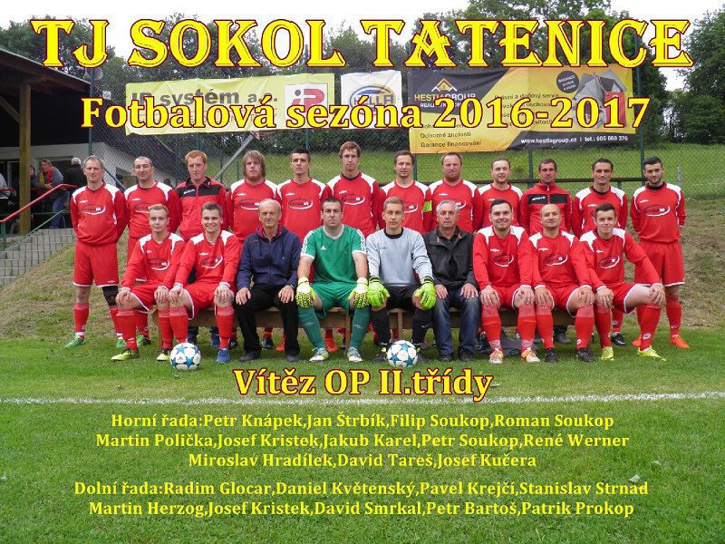 Fotbalisti TJ Sokol Tatenice - Muži - postup do B1