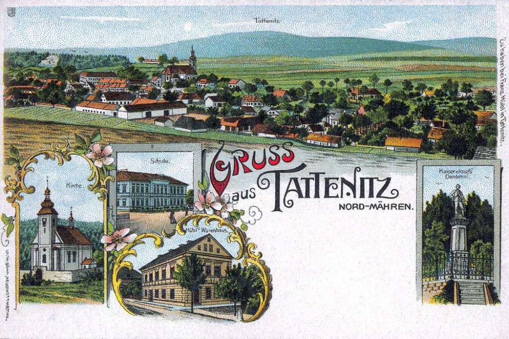 Historické pohlednice a fotografie obce Tatenice - Tattenitz
